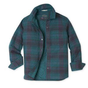 Stio Women’s Buckhorn Insulated Snap Shirt - Hillside Spruce Plaid - Large